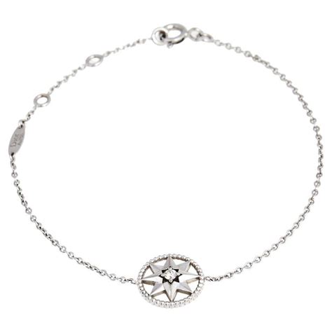 Rose des vents white gold bracelet Dior Silver in White gold